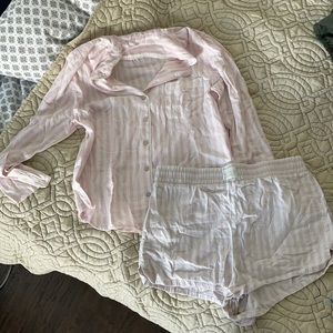 COPY - Victoria’s Secret striped flannel pj set